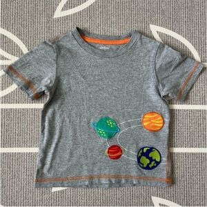 Gymboree, Gray, solar system T-shirt, 2T
